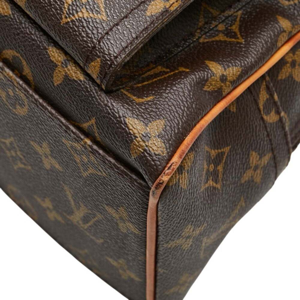 LOUIS VUITTON Authentic Brown Monogram Leather Boston Bag - Picture 6 of 16